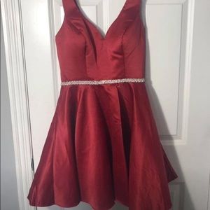 red homecoming dress